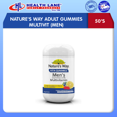 NATURE'S WAY ADULT GUMMIES MULTIVIT (MEN) 50'S
